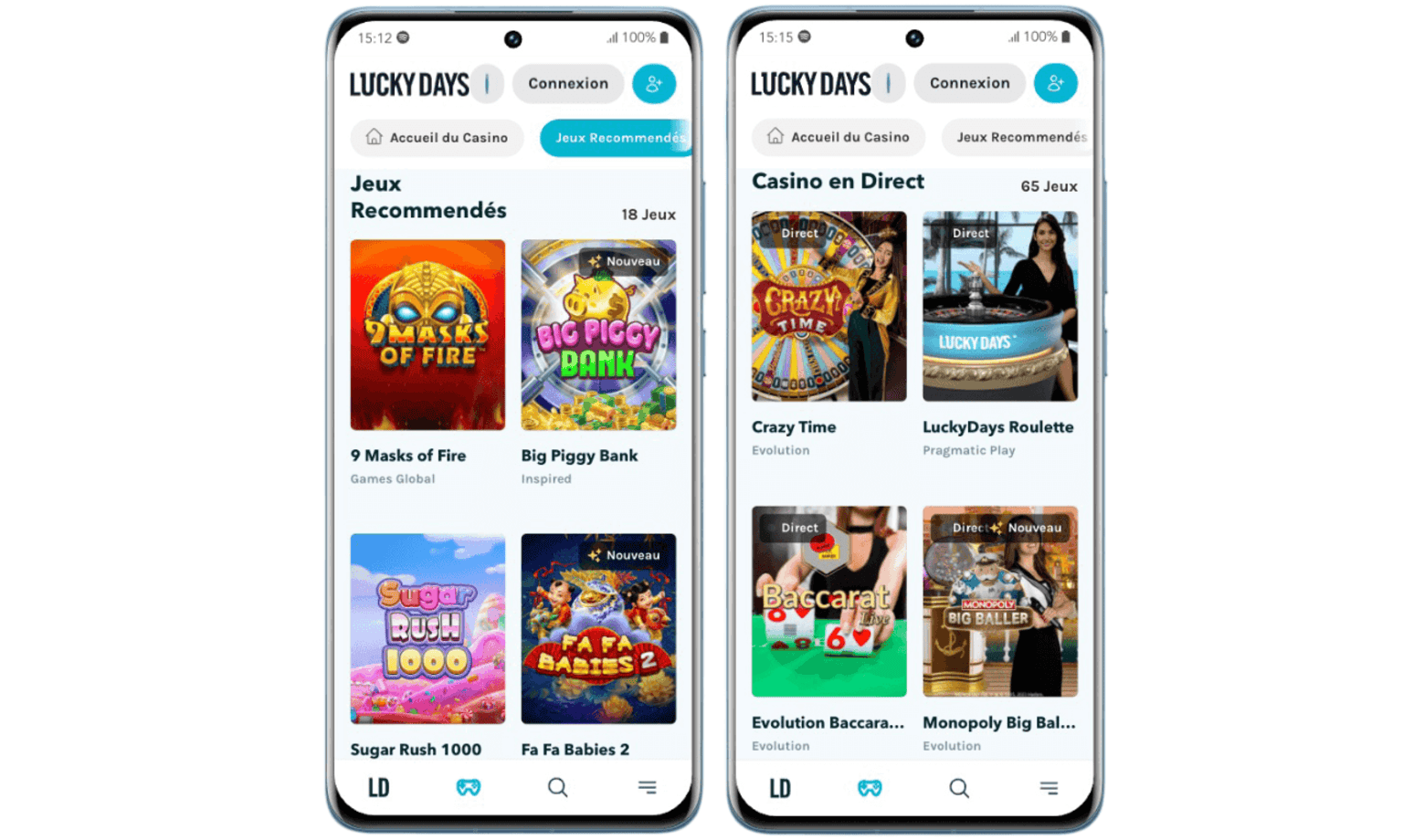 Jeux de casino en ligne Lucky Days