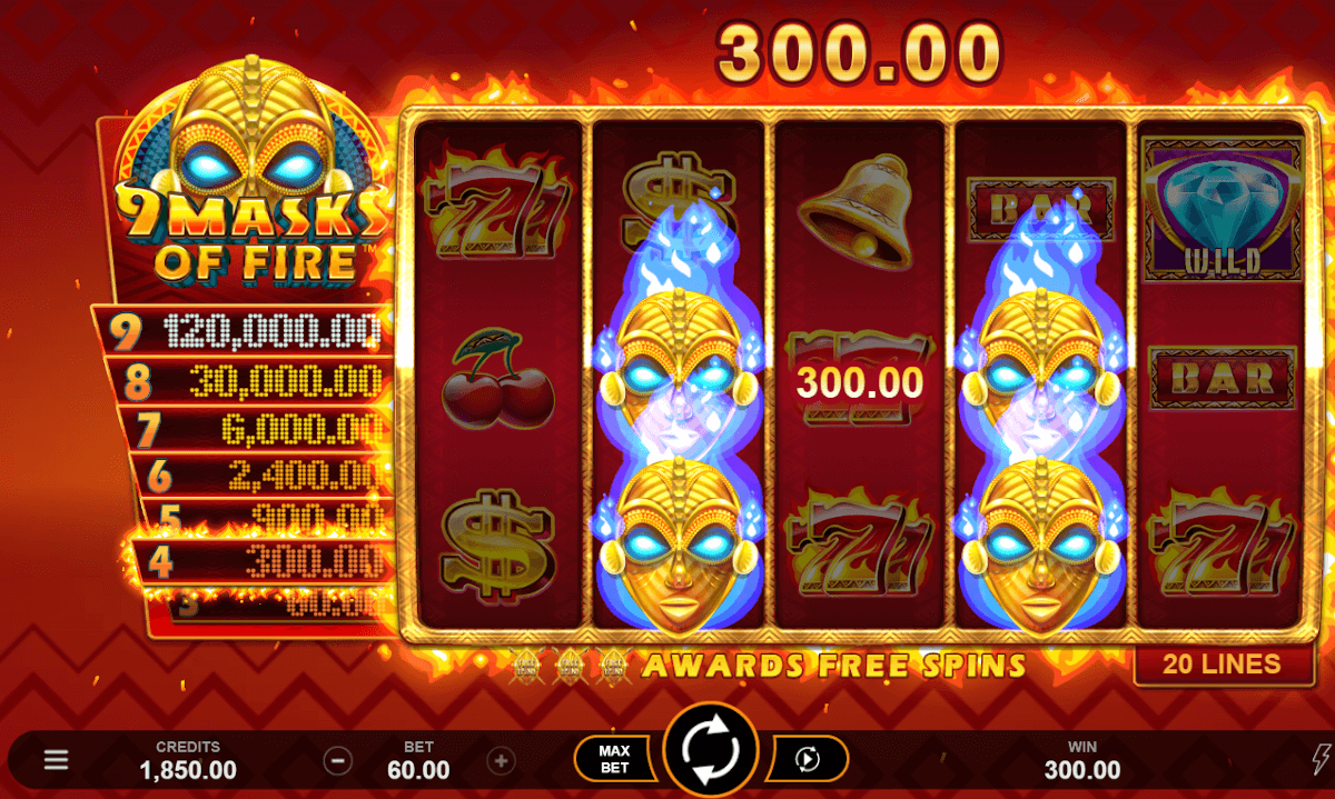 9 Masks of Fire online slot