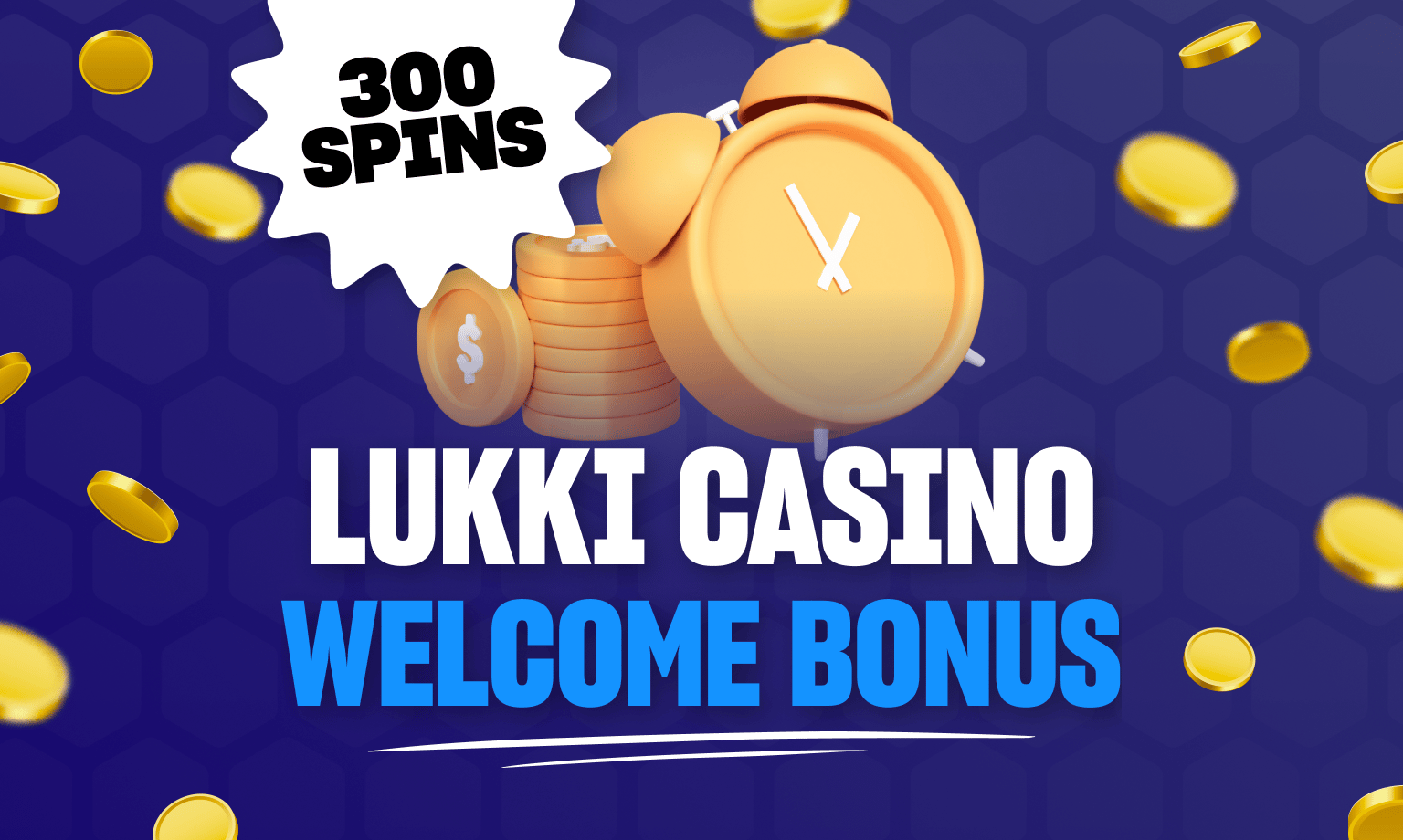 Lukki Casino welcome bonus is 300 free spins