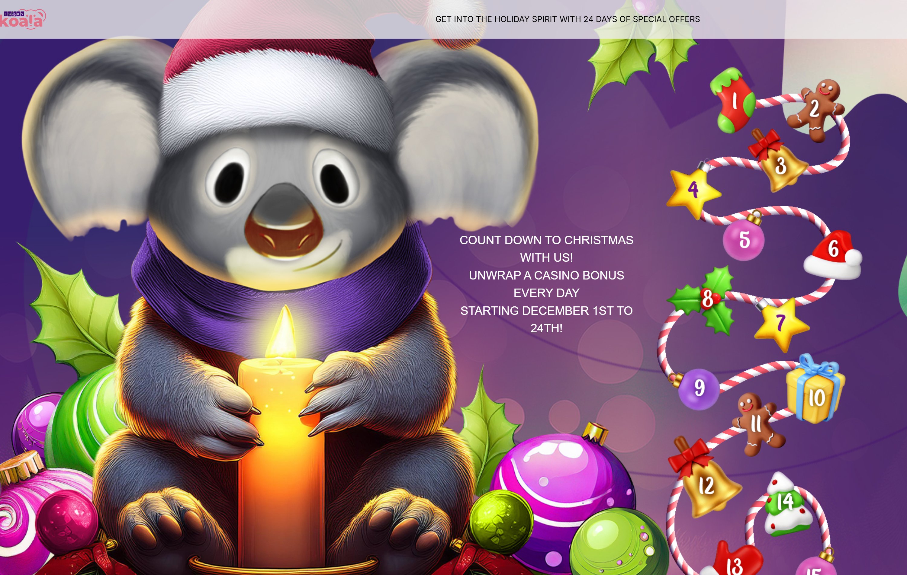 lucky koala Christmas bonus