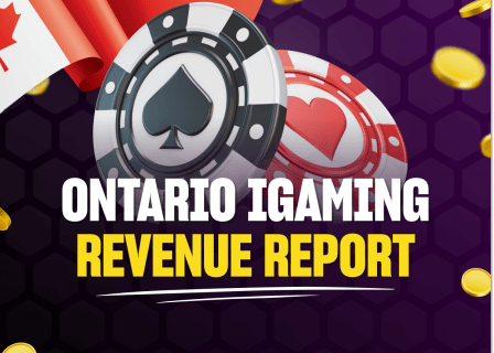 How much did Ontario make from online gambling in April 2025?