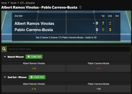 in play betting sites