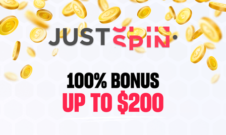 justspin doubles your first deposit up to $200