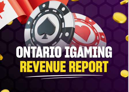 How much did Ontario make from online gambling in April 2025?