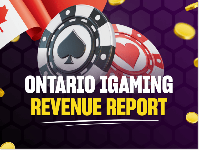 How much did Ontario make from online gambling in April 2025?