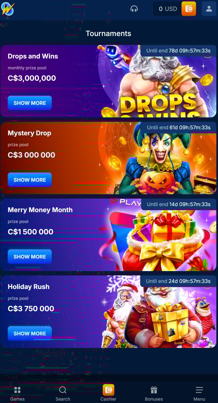 onlywin jackpot games