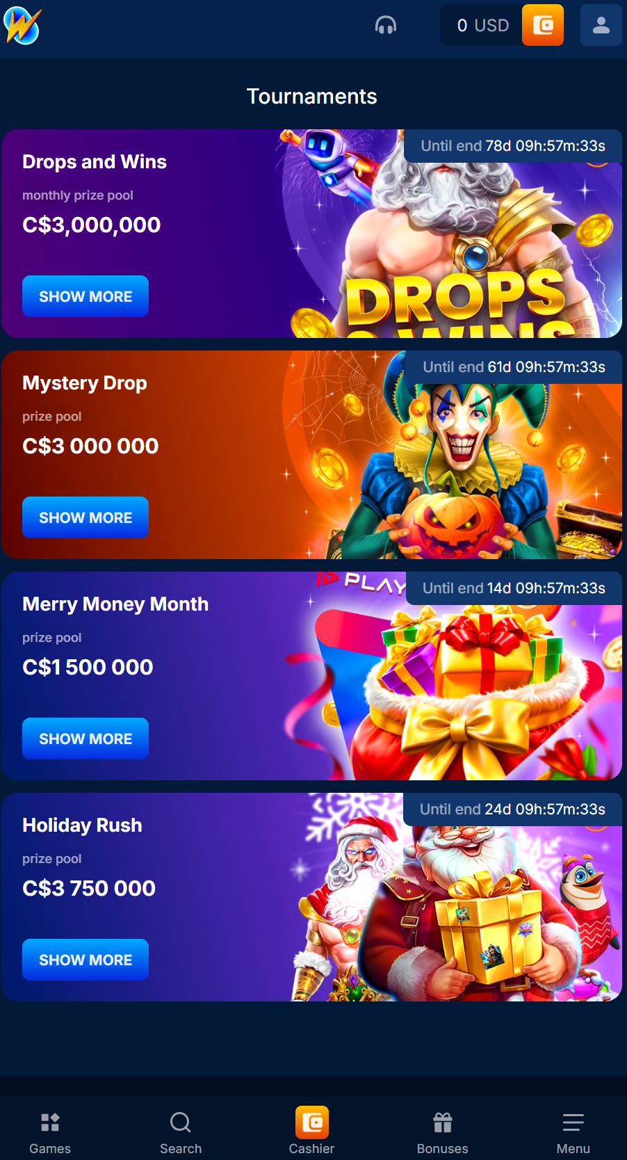 onlywin jackpot games